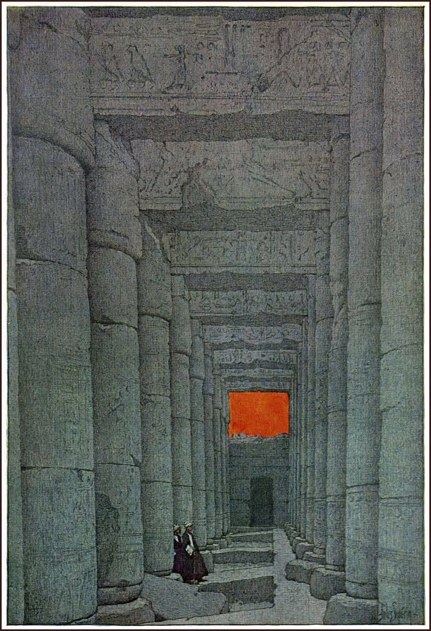 Jules Guerin, American artist, illustrator and muralist (1866-1946) for Egypt and its Monuments, text by Robert Hichens