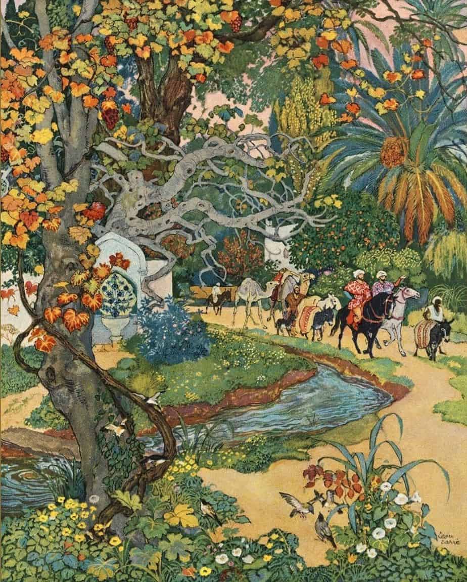 Léon Carré (1878 - 1942) 1932 illustration for The Arabian Nights