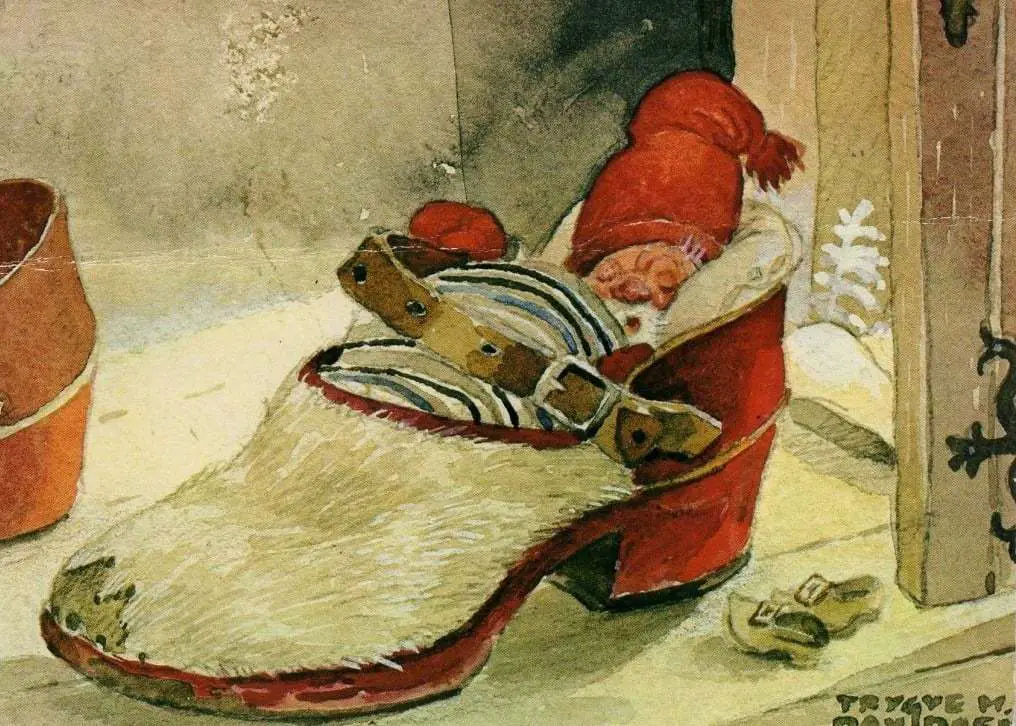 Trygve Marentius Davidsen, Norwegian illustrator (1895) shoe