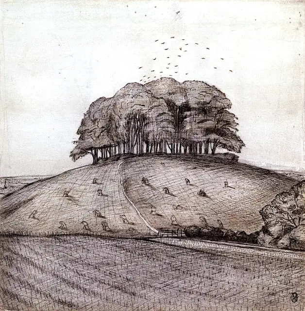 1912 The Wood on the Hill, Paul Nash, UK