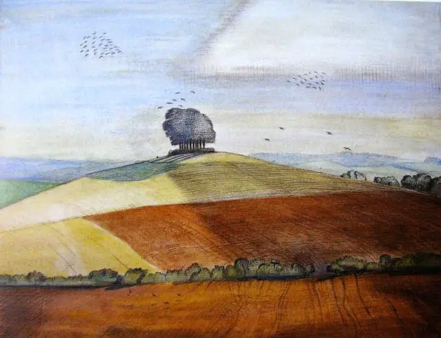 1912 Wittenham Clumps, Paul Nash, UK