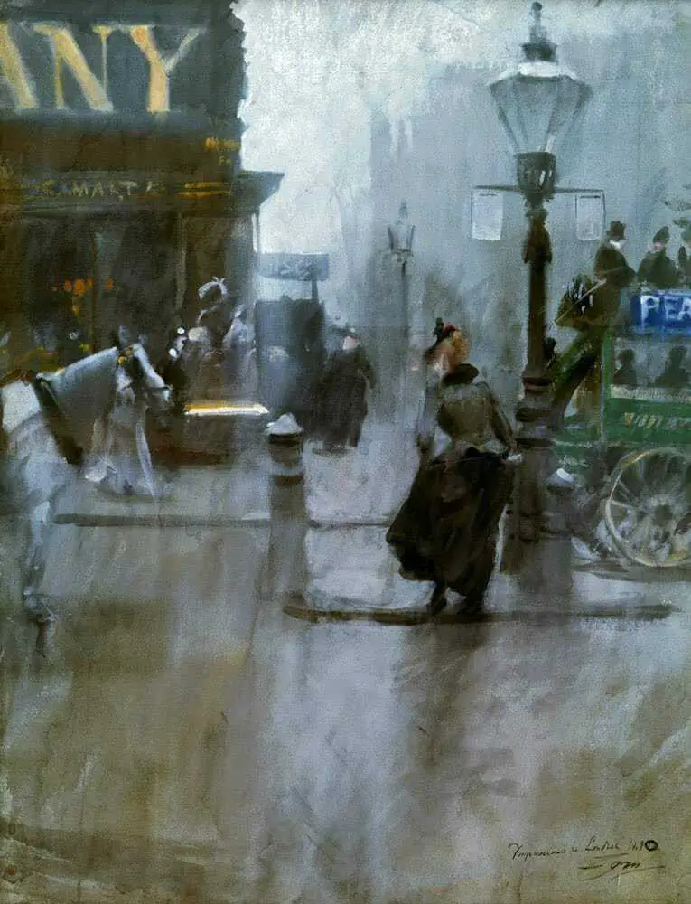 Anders Zorn (Swedish painter) 1860-1920 Impressions of London, 1890