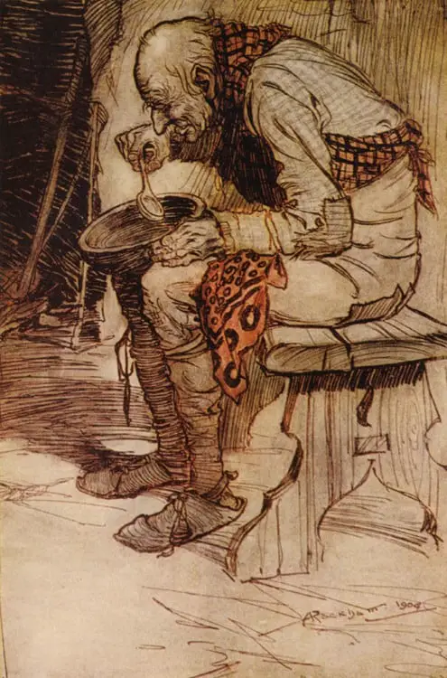 Arthur Rackham (1867-1939). The Old Man and his Grandson