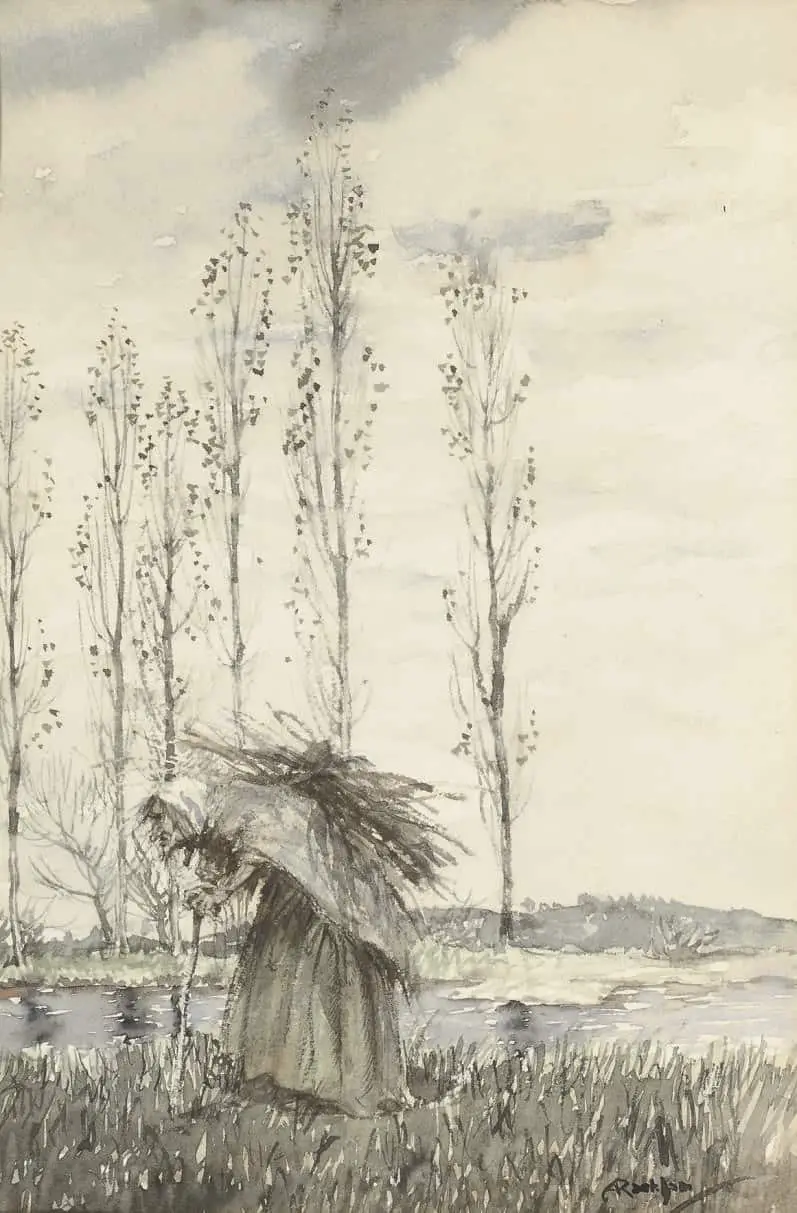 Arthur Rackham (English,1867-1939) - Gathering sticks