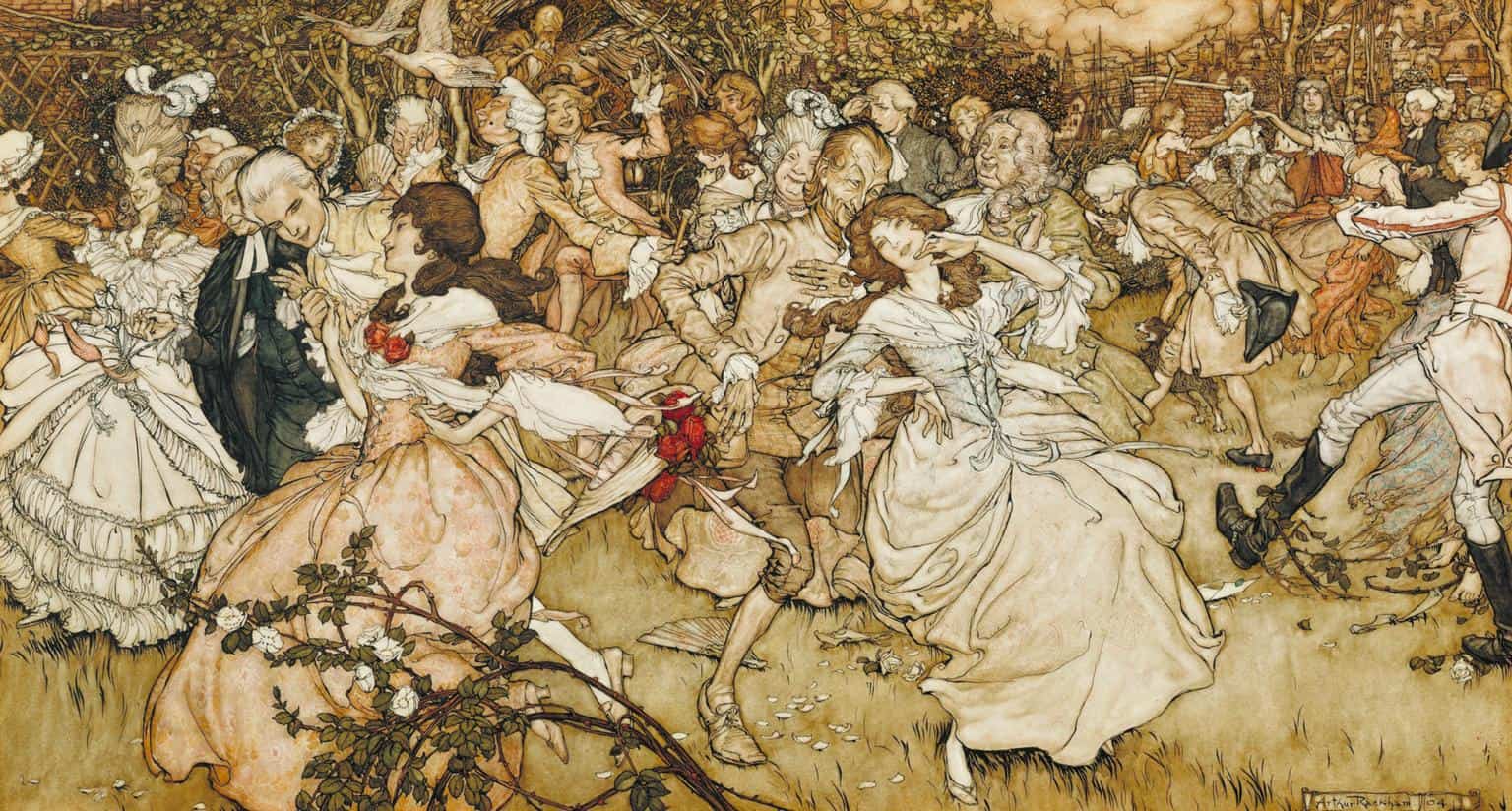 Arthur Rackham The Dance in Cupid’s Alley 1904