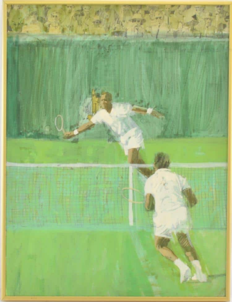 Bernie Fuchs tennis in Sports Illustrated