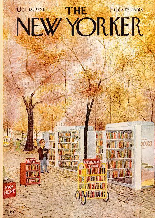 Charles E. Martin, New Yorker cover illustration, 1976