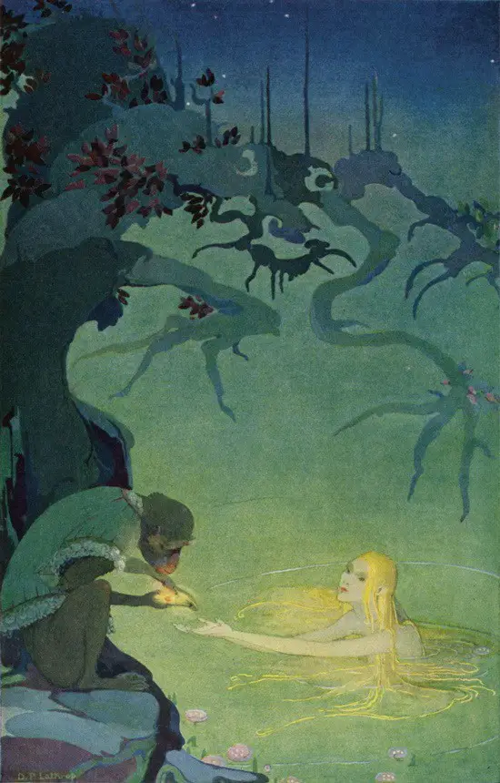 Dorothy P Lathrop from the book The Three Mulla-Mulgars, Oh but if I might but hold it in my hand one moment