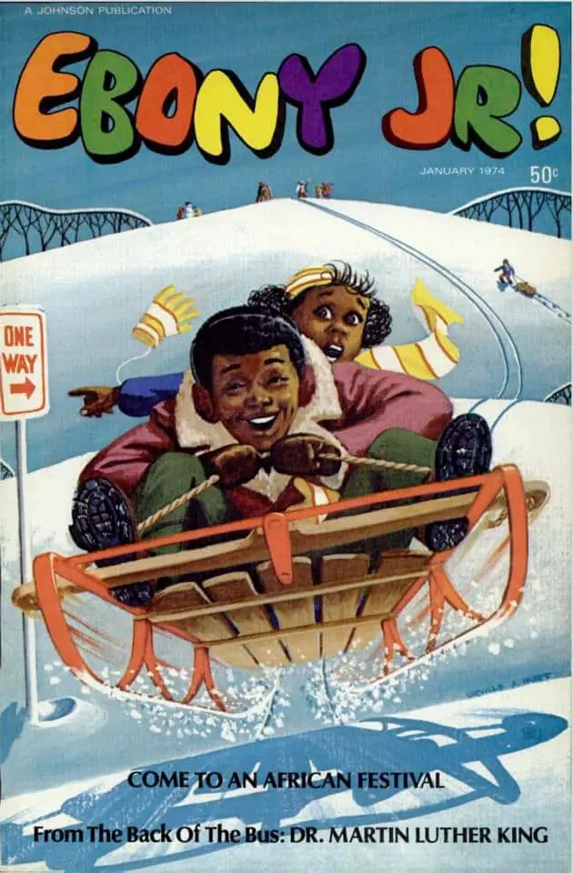 Ebony Jr January 1974. Illustration by Orville A. Hurt