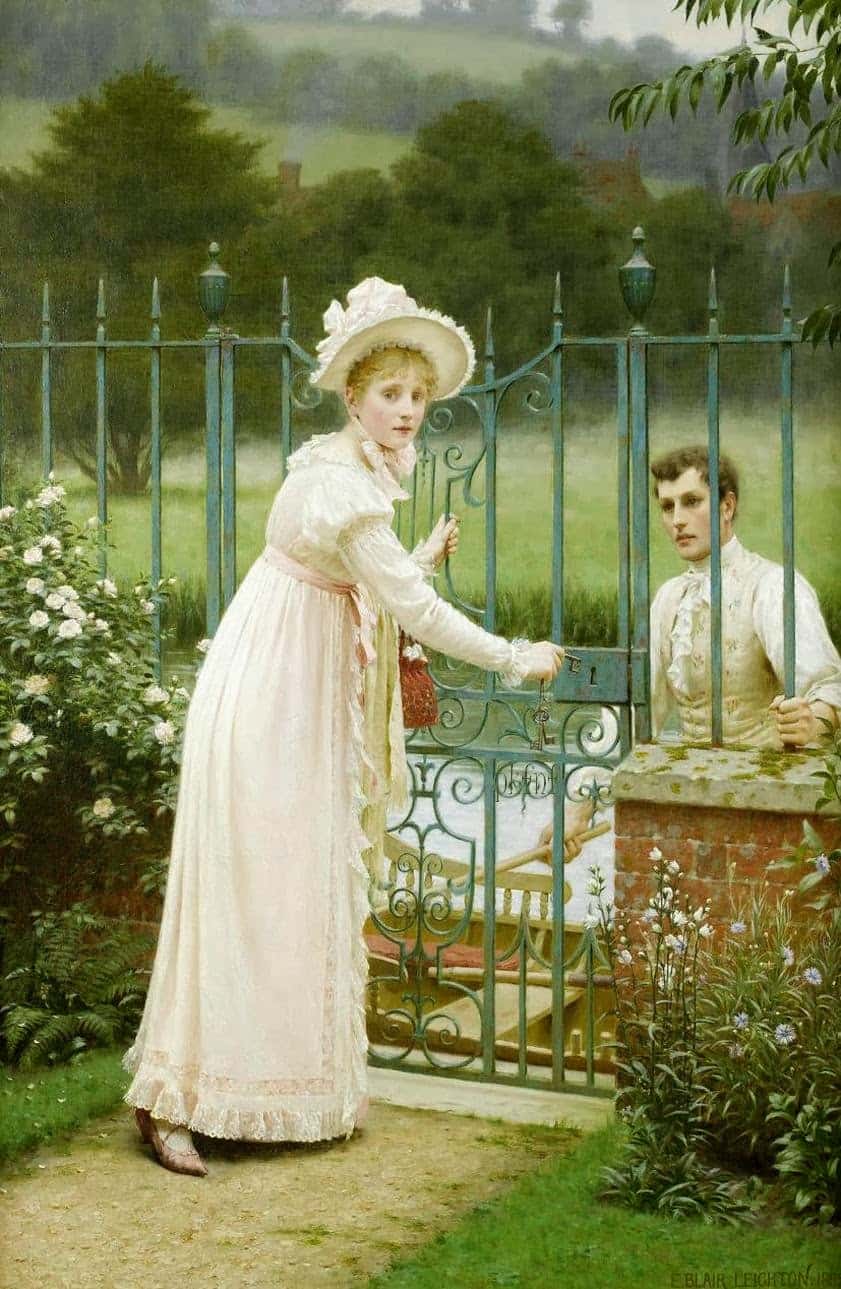 Edmund Blair Leighton - Where There's a Will gate key