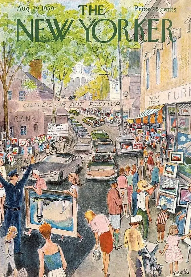 Garrett Price (1896-1979) 1959 outdoor art festival