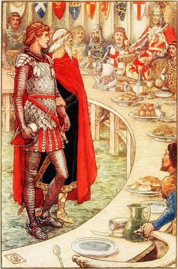 Henry Gilbert, King Arthur's Knights (1911), illustrated by Walter Crane