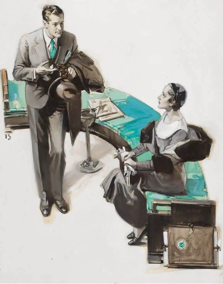 In the Office, August Bleser Jr (1898-1966), 1930