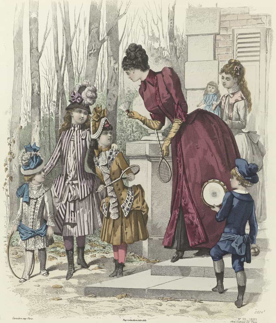 Le Moniteur de la Mode, 1885, No. 2224e, No. 39 Costumes d'Enfants (...), anonymous, 1885