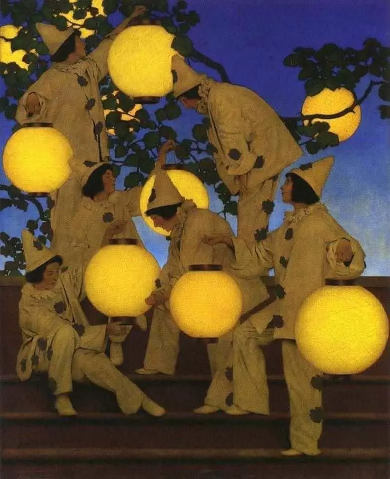 Maxfield Parrish, (1870 - 1966) The Lantern Bearers, 1908