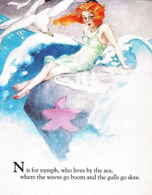 Nymph Illustration by Fanny Young Cory (1877-1972)