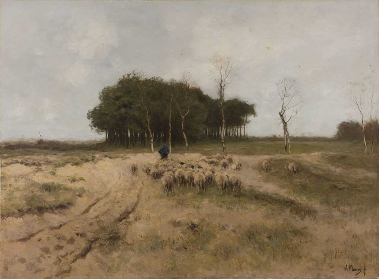 On the Heath near Laren, Anton Mauve, 1887