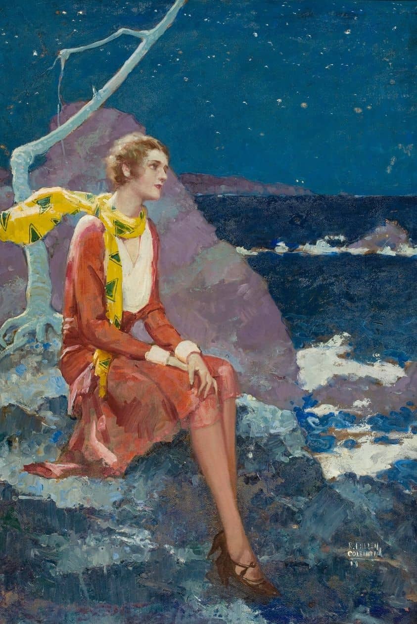 Stars for Sale by Ralph Pallen Coleman (1892-1968) looking out to sea