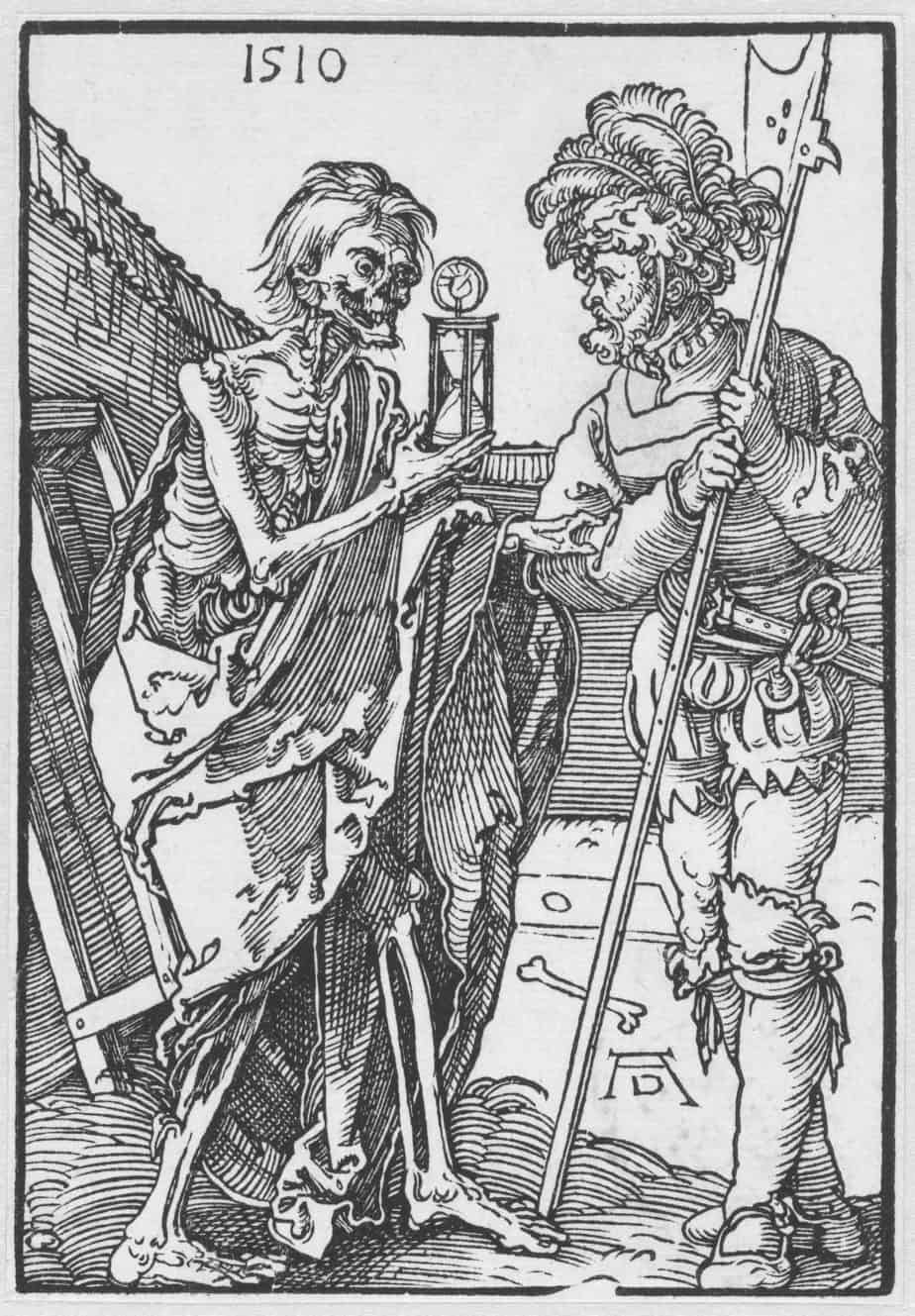 The Soldier and Death, Albrecht Dürer, 1510 time death