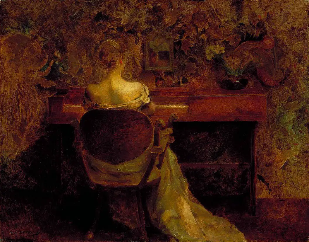 Thomas Wilmer Dewing - The Spinet