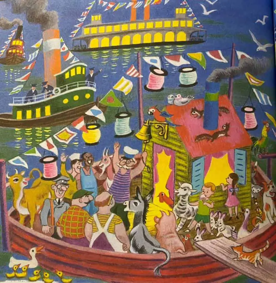 Tibor Gergely, The Merry Shipwreck by Georges Duplaix, 1942 deck