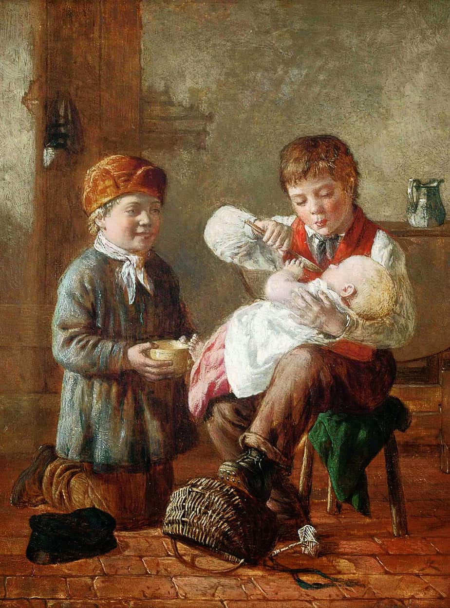 William Hemsley - Mother's Out 1870
