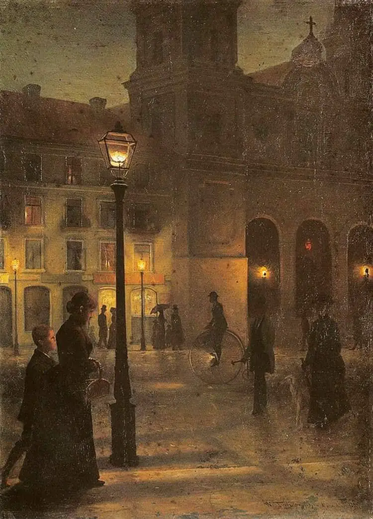 Wincenty Trojanowski (Polish, 1859 - 1928) light