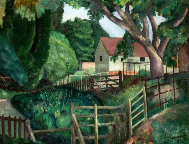 n.d. The Farm oil on canvas 115.6 x 154.9 cm National Trust for Scotland, Brodie Castle, UK John Nash