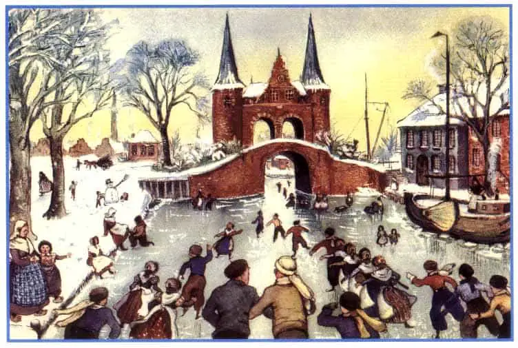 A Day On Skates, The Story of a Dutch Picnic, Hilda Van Stockum, Edna St. Vincent Millay, 1934