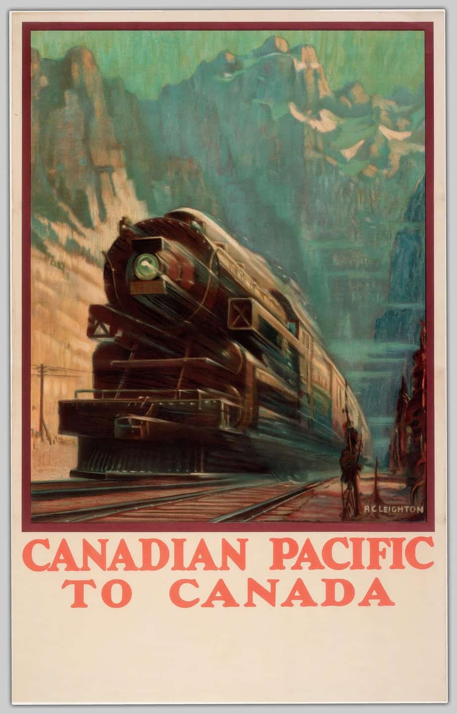 Alfred Crocker Leighton (1901-1965) Canadian travel poster 1933