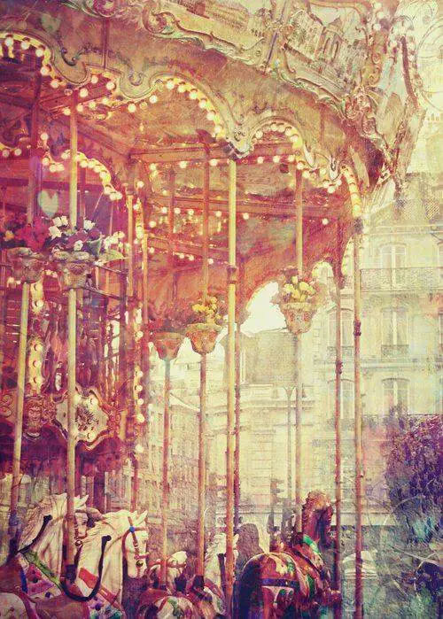 Carousel poster, c. 1920 Artist unknown merry go round