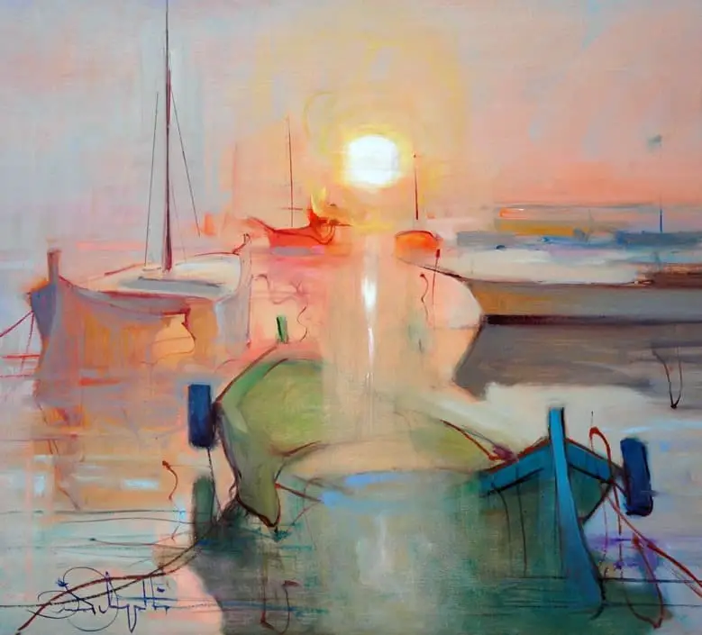 Dino Pelagatti (1932-2016) Italian sunset