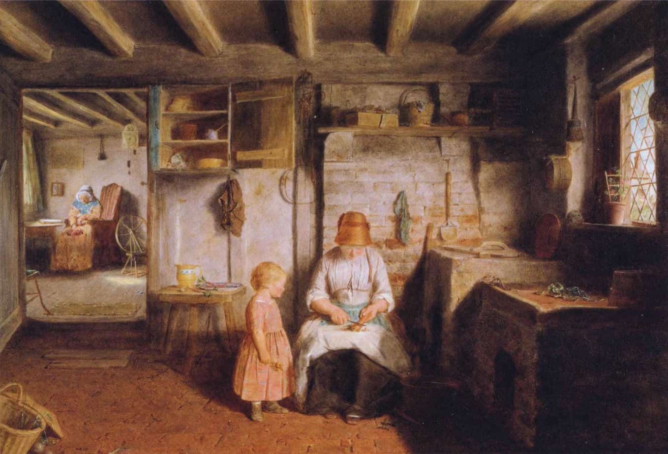 Frederick Daniel Hardy - Preparing for Dinner spinning kitchen