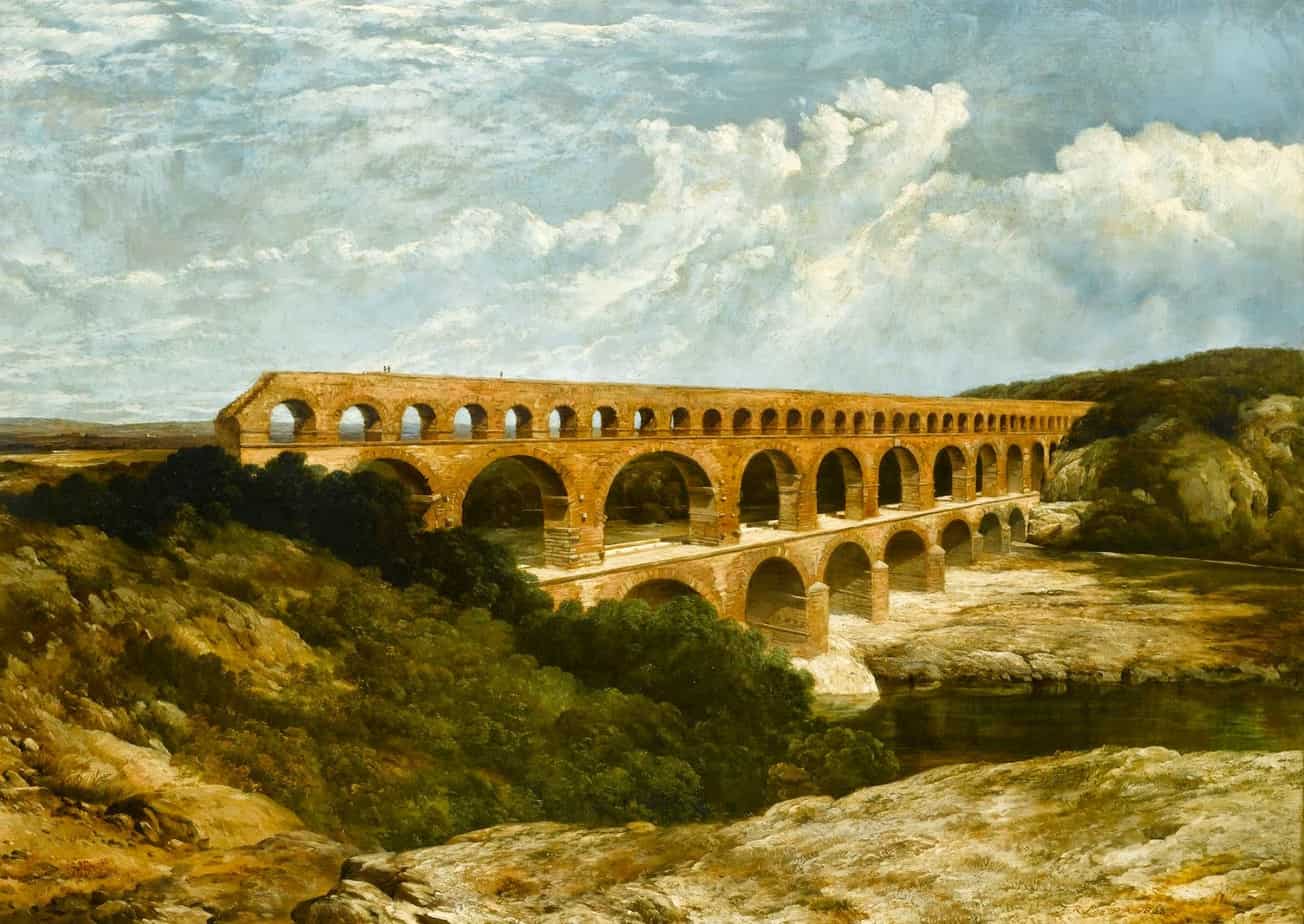 Frederick Richard Lee - Le Pont du Gard 1863 