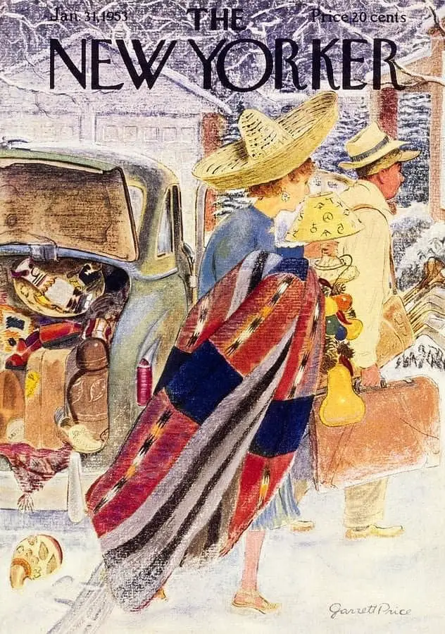 Garrett Price (1897-1979) 1953 back from holiday