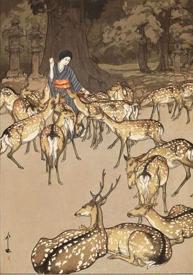 Japanese fairytale deer