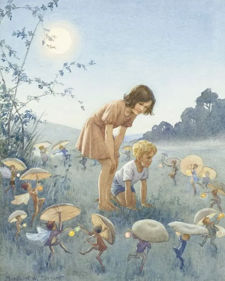 Margaret Tarrant (English,1888-1959) - Midsummer night