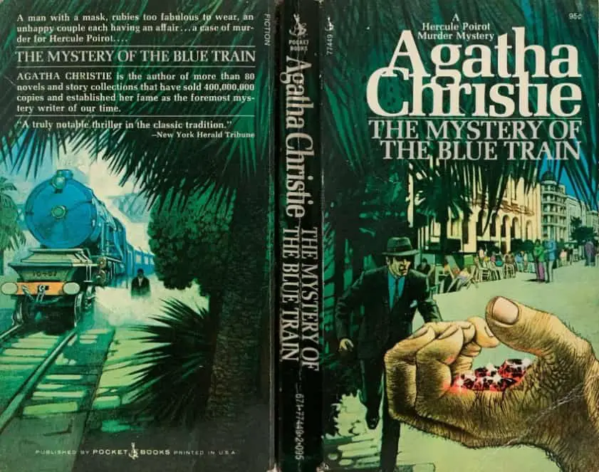 The Murder of the Blue Train by Agatha Christie illustration by Tom Adams