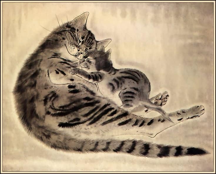Tsuguharu Foujita (Japanese-French, 1886-1968) from Book of Cats, 1930