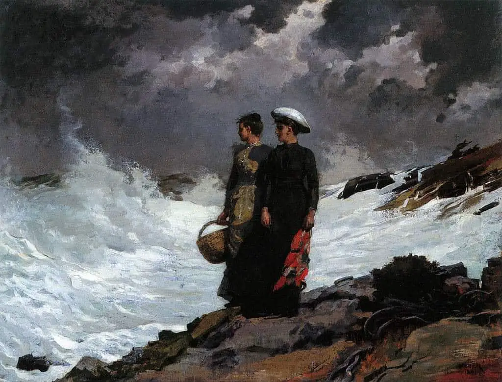 Winslow Homer (1836 - 1910) Watching The Breakers, 1891