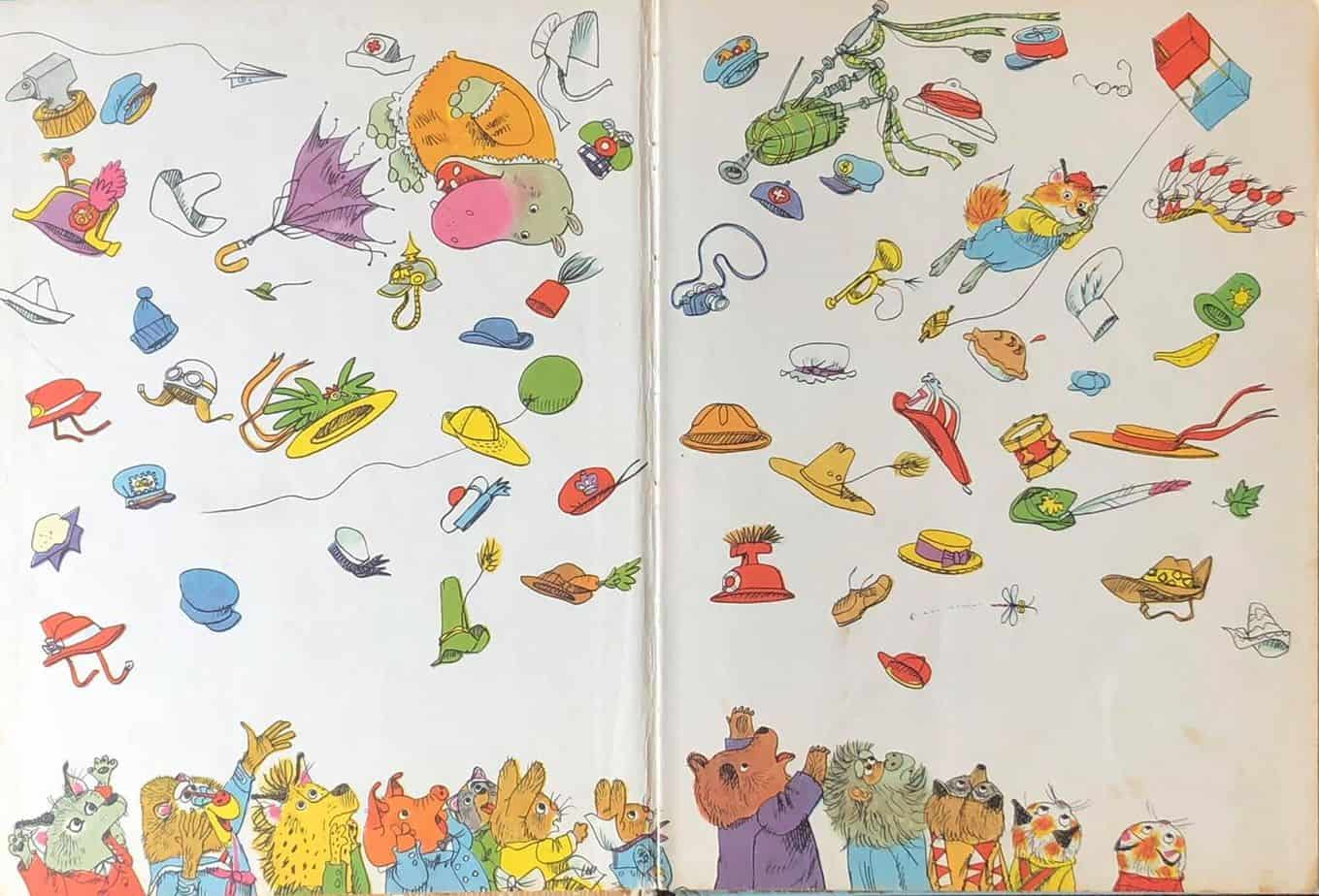 endpapers from Richard Scarry’s Great Big Air Book, 1971