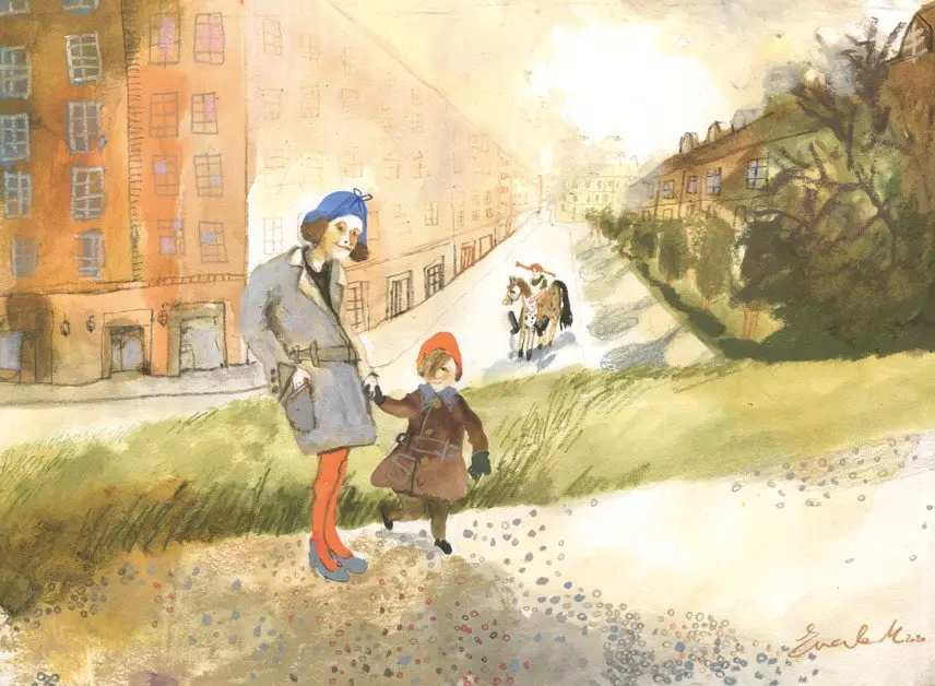 illustration by Ericavale Morello for Pippi Longstocking