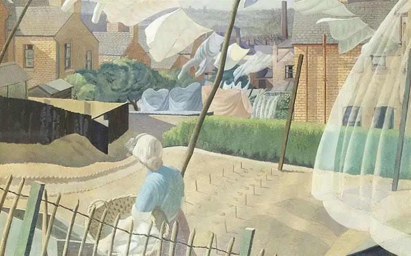 Washing Work and Washing Lines in Illustration