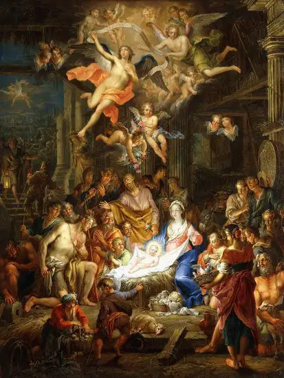 The Nativity 1741 by Franz Christoph Janneck