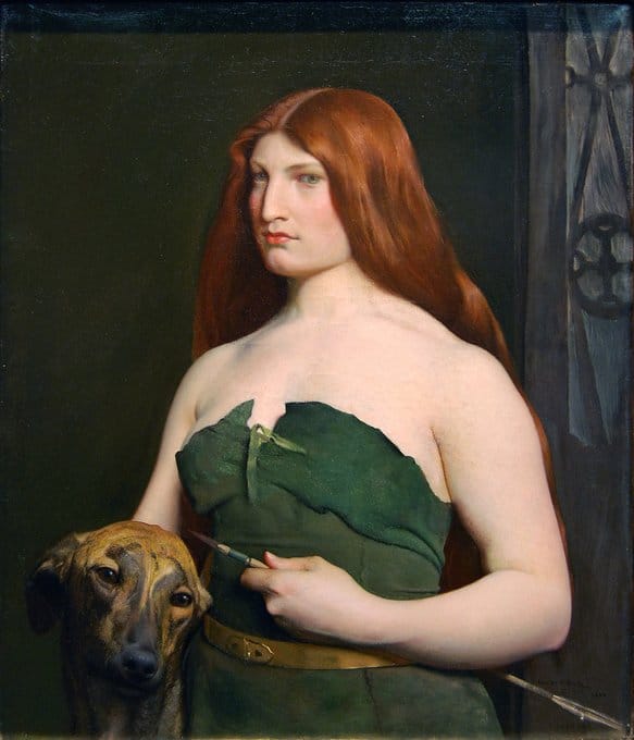 A Celtic Huntress, George de Forest Brush, 1890