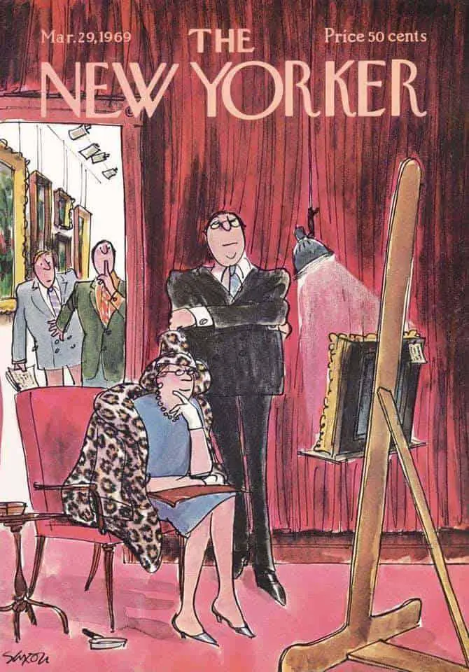 Charles Saxon (1920-1988) for a New Yorker cover 1969 gallery