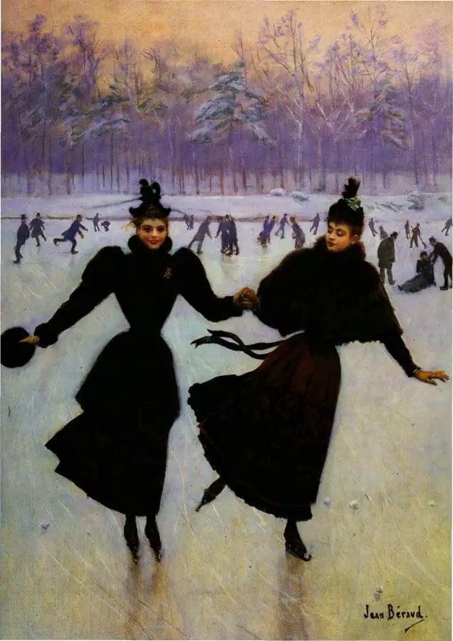 Les patineuses, by French painter Jean Béraud (1890)