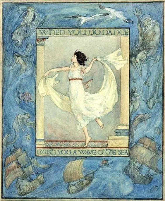 Margaret Rice Oxley (1888-1968) 'When You Do Dance I Wish You A Wave O’ the Sea'