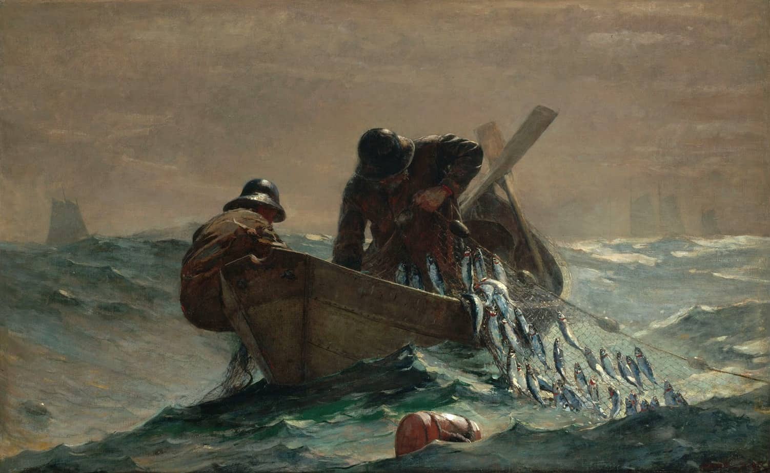 Winslow Homer - The Herring Net fish