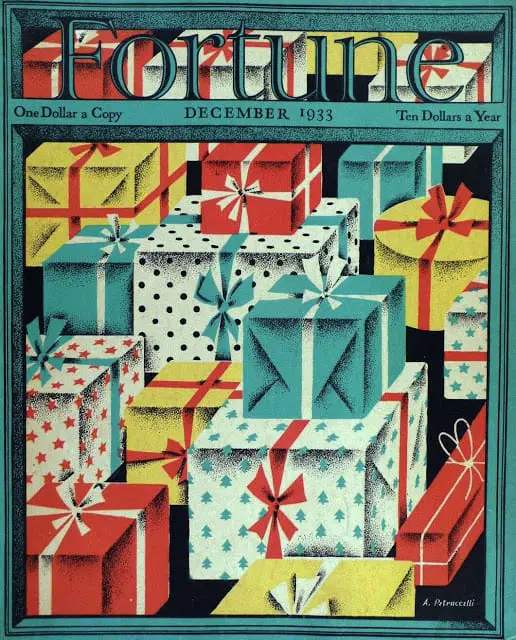 1933 December, cover by Antonio Petruccelli gifts